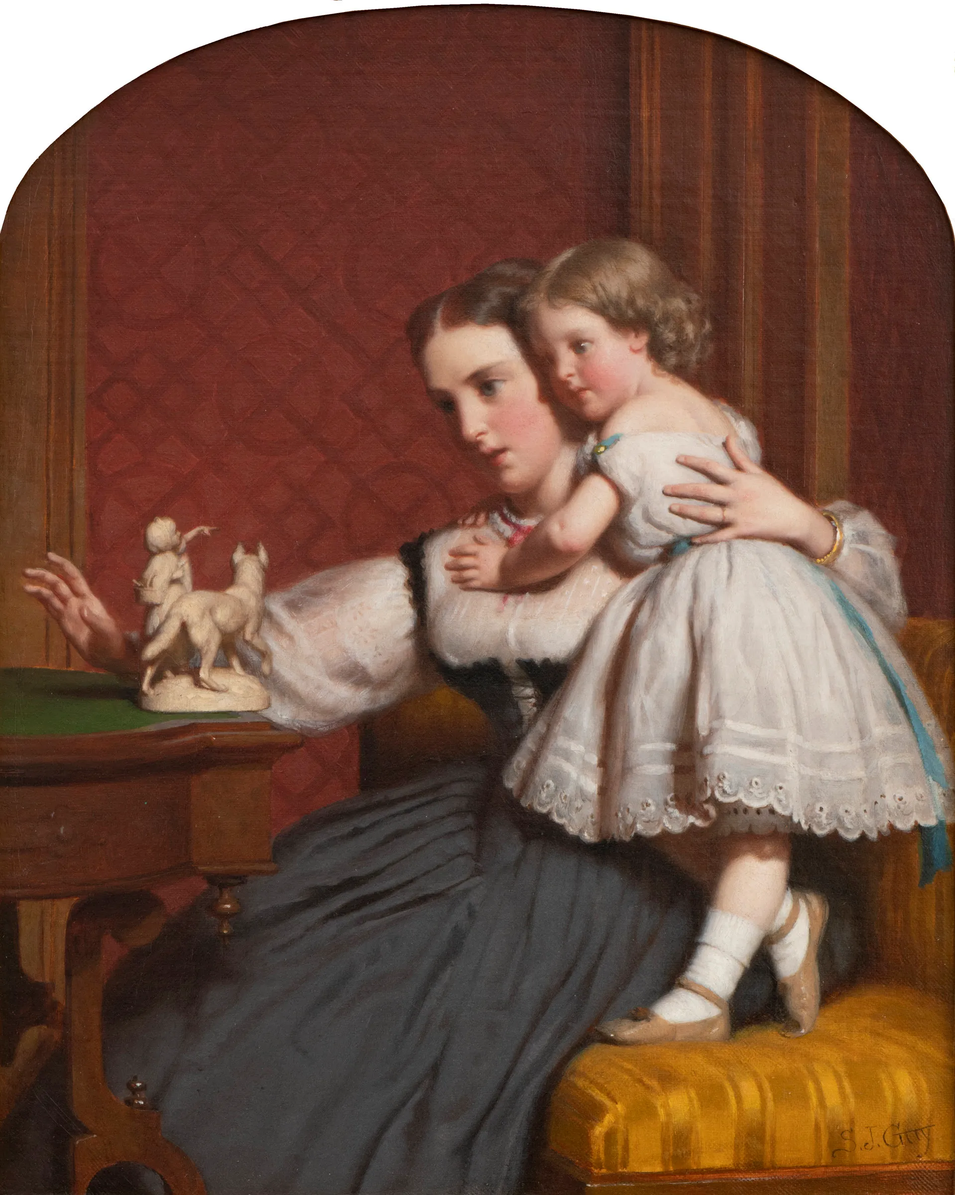 Seymour Joseph Guy (1824–1910). The Sorrows of Little Red Riding Hood, 1865. Oil on canvas, 15 ½ x 12 ¼ in. Signed lower right: S. J. Guy