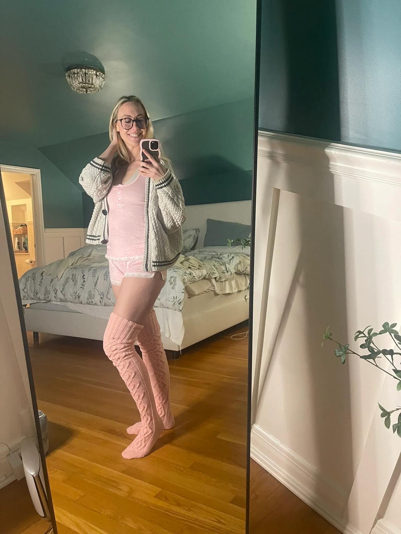 Melinda Godel, Thigh Highs and Lace