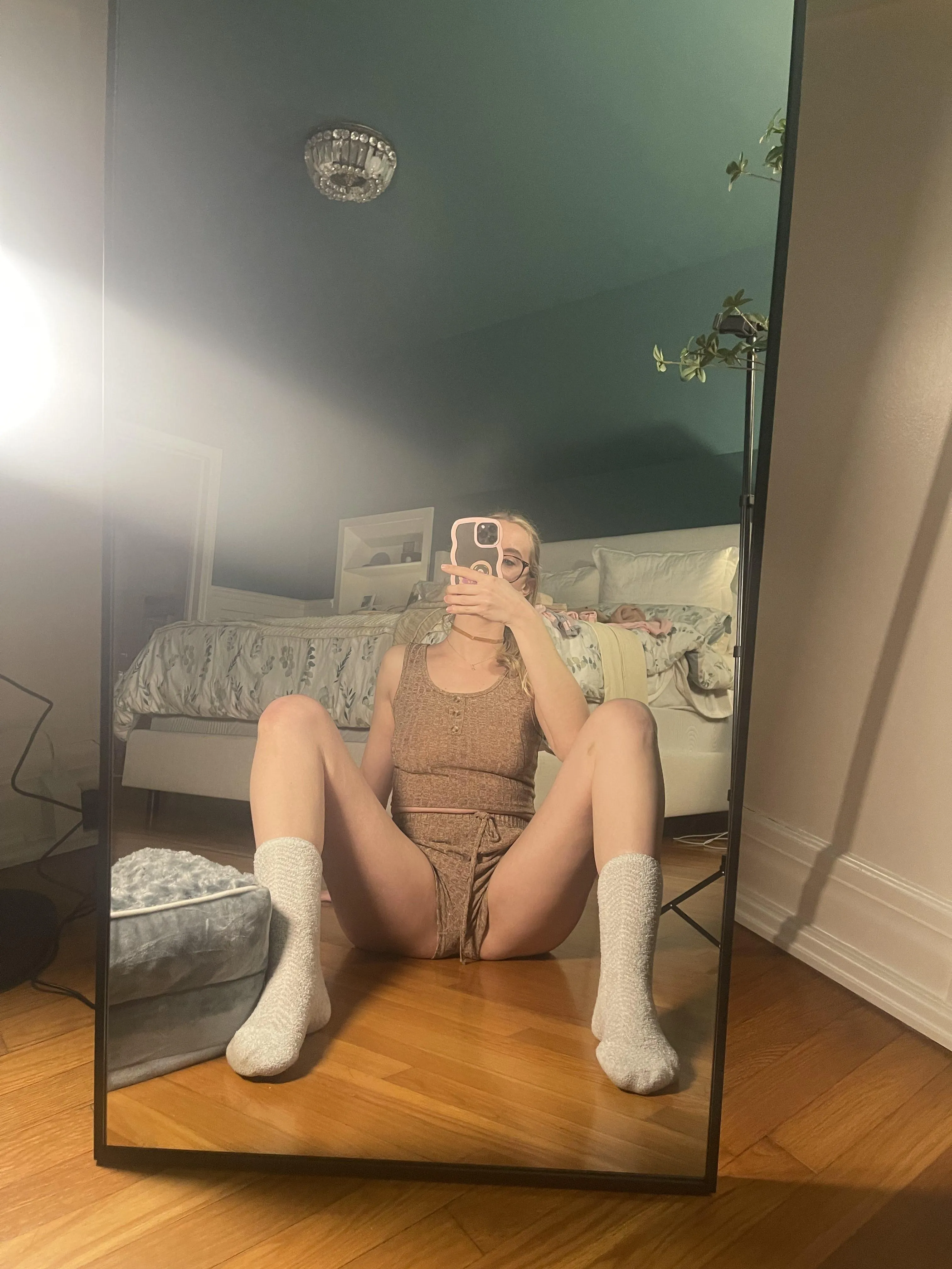Melinda Godel, Floor Seat, Fuzzy Socks